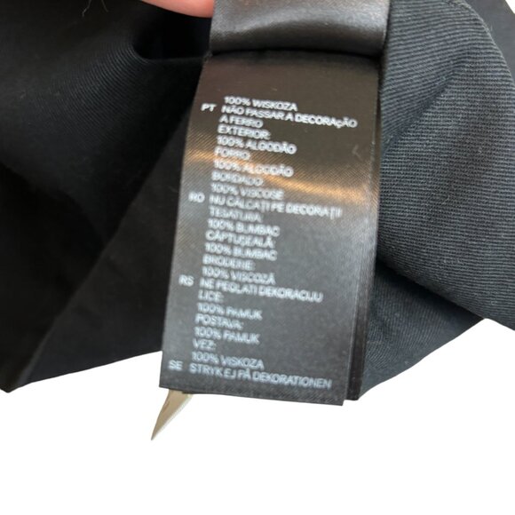 H&M Southwestern print mini skirt, size 14, fringe, sequins/beads - Picture 13 of 16